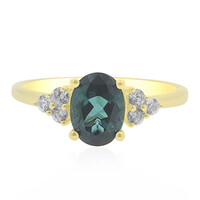 Brasilianischer Indigolith-Goldring