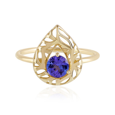 AAA-Tansanit-Goldring (Ornaments by de Melo)