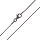 Silber-Veneziakette - 3,07 g - 70 cm - rutheniert