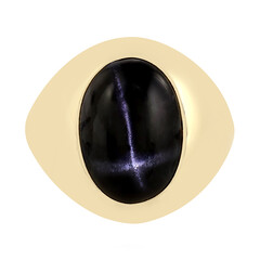Indischer Stern-Diopsid-Silberring