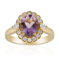 Bolivianischer Amethyst-Silberring
