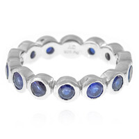 Blauer Madagaskar-Saphir-Silberring