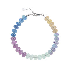 Fluorit-Silberarmband