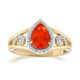 AAA-Mexikanischer Feueropal-Goldring