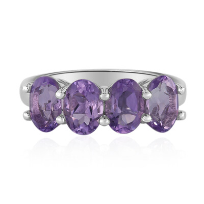 Bolivianischer Amethyst-Silberring