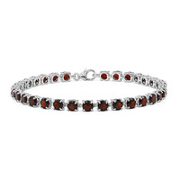 Granat-Silberarmband