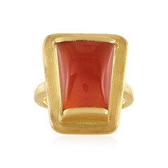 Roter Onyx-Silberring