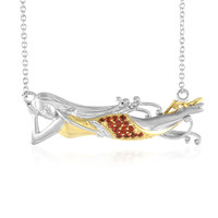 Oranger Saphir-Silbercollier (Gems en Vogue)
