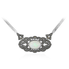 Welo-Opal-Silbercollier (Annette classic)