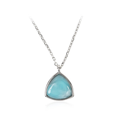Larimar-Silberhalskette