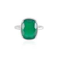 Grüner Onyx-Silberring