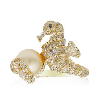 Südseeperlen-Goldring (CIRARI)