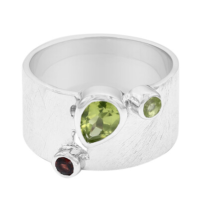 Peridot-Silberring (MONOSONO COLLECTION)