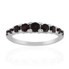 Granat-Silberring