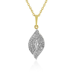 I4 (J) Diamant-Silberhalskette