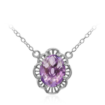 Bolivianischer Amethyst-Silbercollier