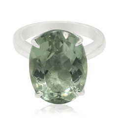 Esperanza-Grüner Amethyst-Silberring
