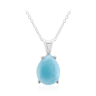 Larimar-Silberhalskette