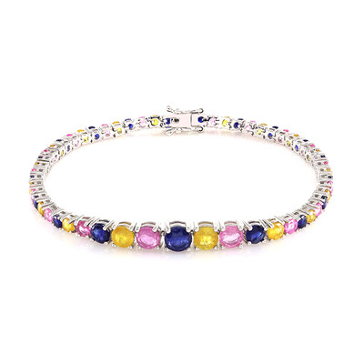 Madagaskar-Saphir-Silberarmband