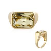 Kanariengelber Kunzit-Goldring