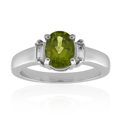Burmesischer Peridot-Silberring