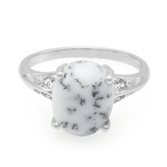 Dendriten-Achat-Silberring