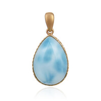 Larimar-Goldanhänger