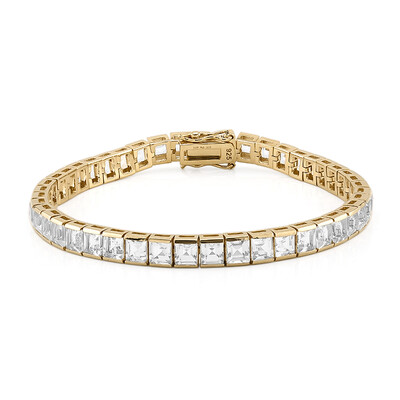 Weißer Topas-Silberarmband