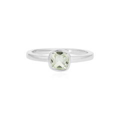 Grüner Amethyst-Silberring