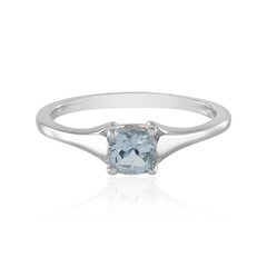 Brasilianischer Aquamarin-Silberring