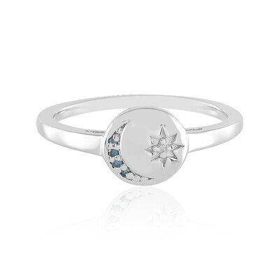Diamant-Silberring