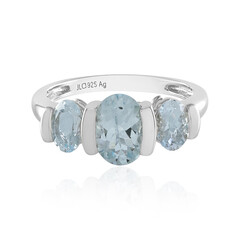 Brasilianischer Aquamarin-Silberring
