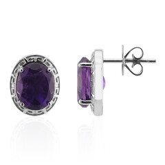 Sambia-Amethyst-Silberohrringe (Pallanova)