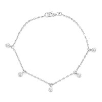 I2 (I) Diamant-Silberarmband