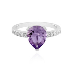 Lavendel-Amethyst-Silberring