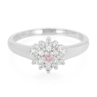 Padparadscha-Saphir-Silberring
