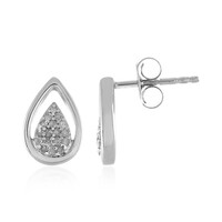 I4 (J) Diamant-Silberohrringe