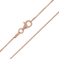 Silber-Veneziakette - 2 g - 42 cm - rosévergoldet