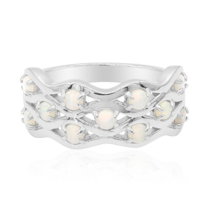 Australischer Opal-Silberring