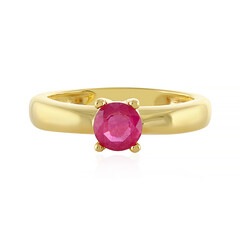 Pinkfarbener Madagaskar-Saphir-Silberring