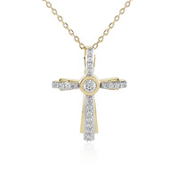 Lupenreiner (F) Brillant-Goldhalskette (LUCENT DIAMONDS)