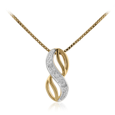 I3 (I) Diamant-Silberhalskette