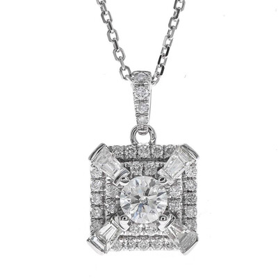SI2 (H) Diamant-Goldhalskette (CIRARI)