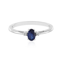 Blauer Madagaskar-Saphir-Silberring