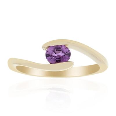 Purpurfarbener Ceylon-Saphir-Goldring