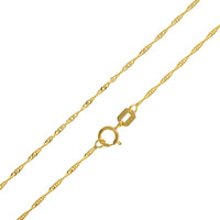 375er Gelbgold-Singapurkette - 0,9 g - 45 cm