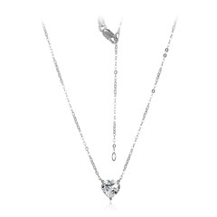 Weißer Topas-Silbercollier