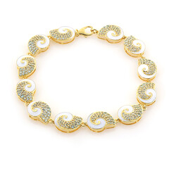 Schweizblauer Topas-Silberarmband