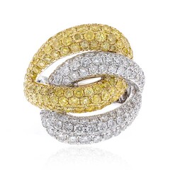 Gelber SI2 Brillant-Goldring (CIRARI)