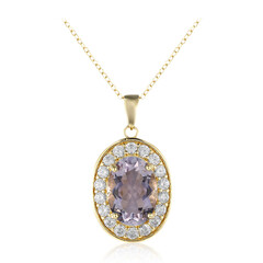 Bolivianischer Amethyst-Silberhalskette